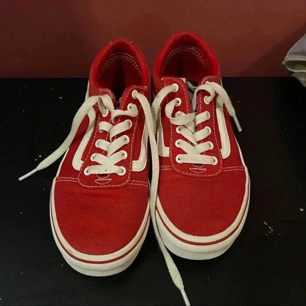 Vans Boy Red Shoes